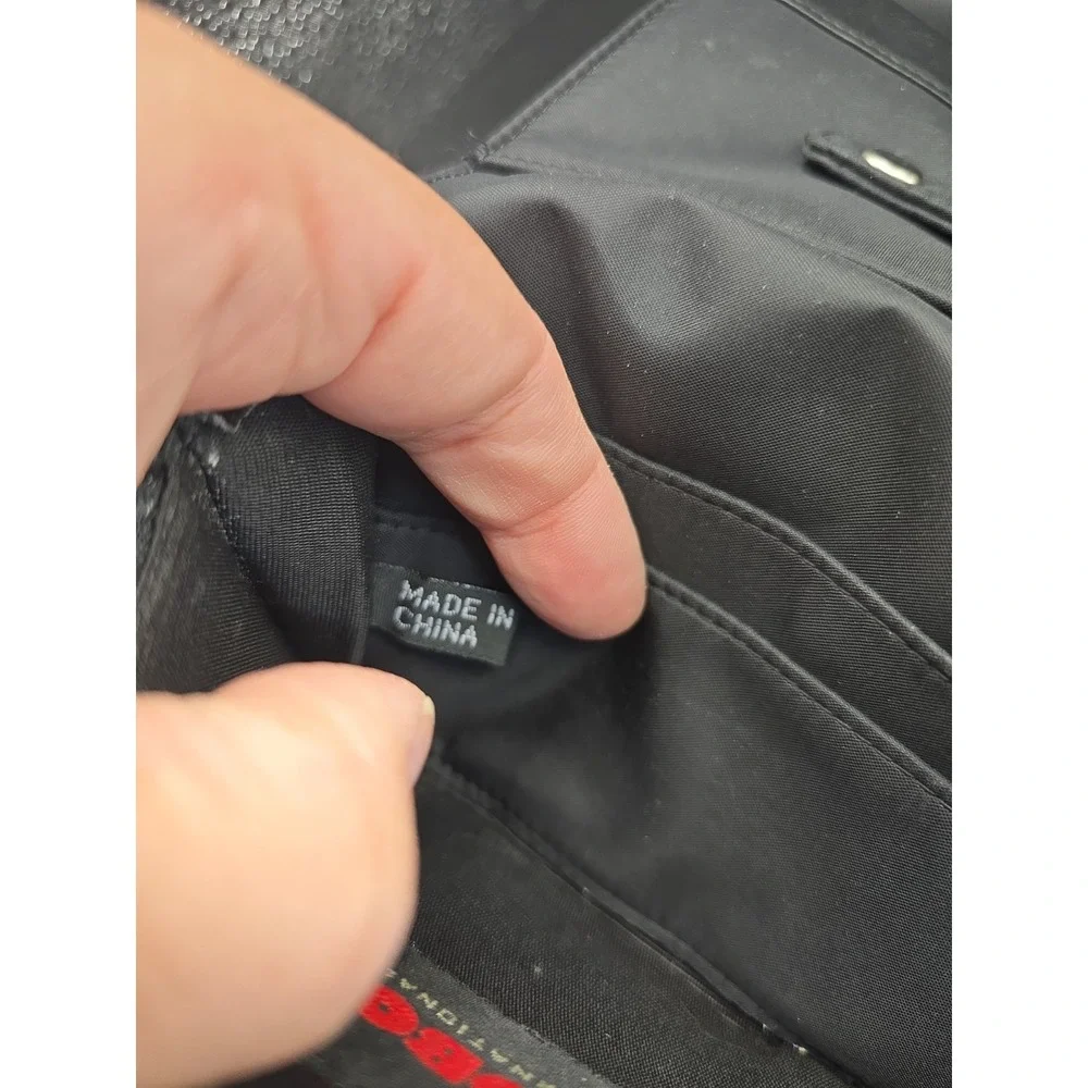 HOBO International Black Leather Wallet Snap Double Zip Organizer Card Holder